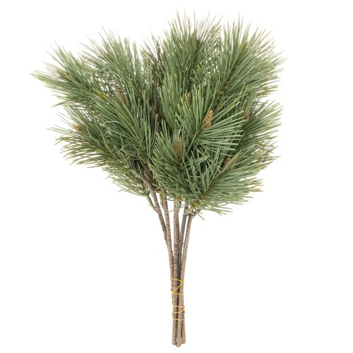 Decoratiebundel van kunstmatige dennentakken van 39 cm voor bloemstukken, 6 stuks. | Floristik24.nl
