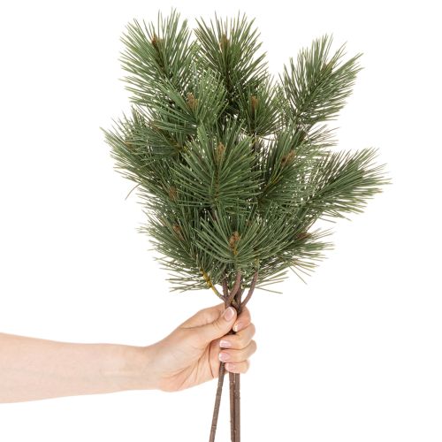 Kunstmatige dennentak als decoratieve sparrentak, 55 cm, 3 stuks | Floristik24.nl