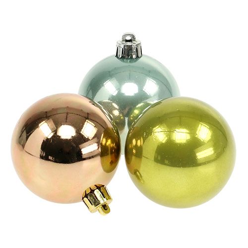 Kunststof bal Ø6cm assorti kleuren. 10 stuks