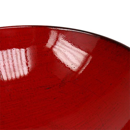 Artikel Decoratieve schaal rond rood Ø22cm H6,5cm