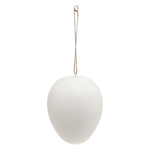Floristik24 Kunststof ei maxi 20cm wit om op te hangen 3st