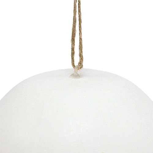 Floristik24 Kunststof ei maxi 20cm wit om op te hangen 3st