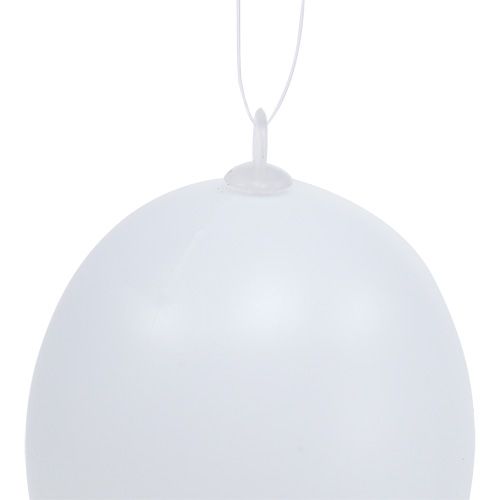Floristik24 Plastic ei om op te hangen 6cm wit 12st