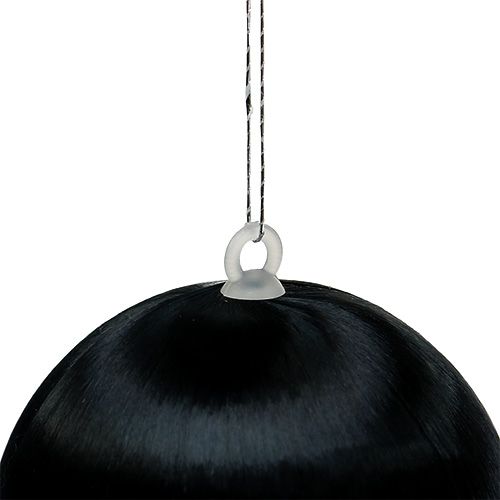 Floristik24 Plastic bal zwart Ø6cm 6st
