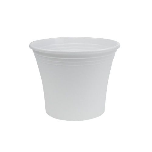 Kunststof pot “Irys” wit Ø15cm H13cm 1 st