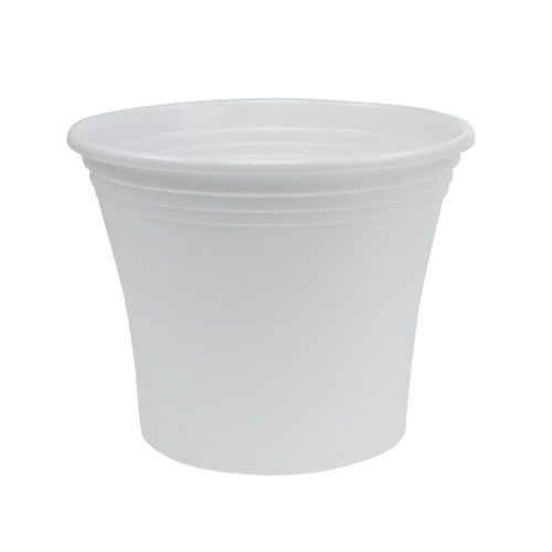 Artikel Kunststof pot “Irys” wit Ø19cm H16cm 1 st