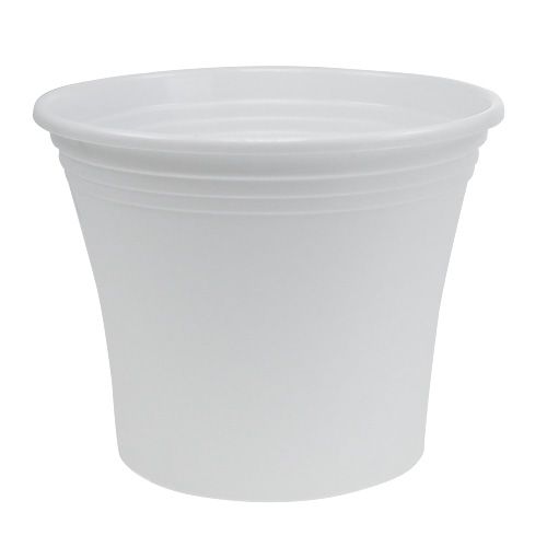 Artikel Kunststof pot “Irys” wit Ø25cm H21cm 1 st