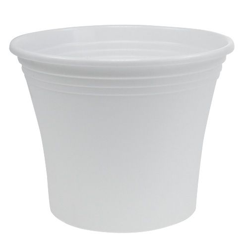 Kunststof pot “Irys” wit Ø29cm H24cm 1 st