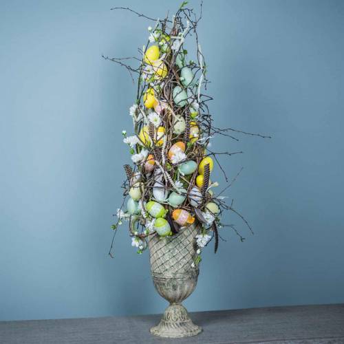 Floristik24 Plastic eieren 4cm gekleurd 36st