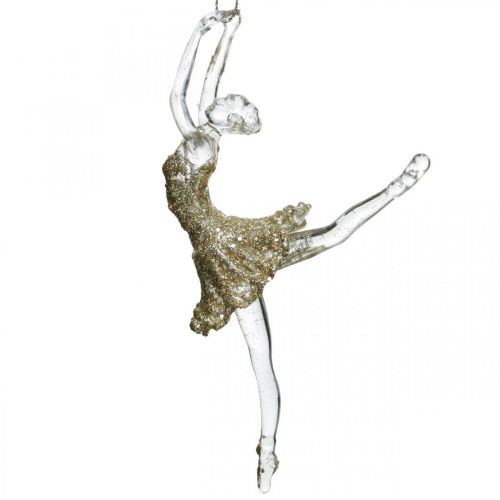 Floristik24 Decoratieve hanger danseres, kerstboomversiering, ballerina om op te hangen H14/13cm 2st