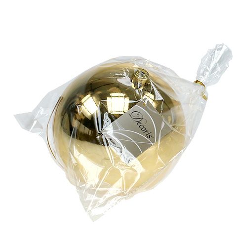 Artikel Plastic bal goud klein Ø14cm 1 stuk