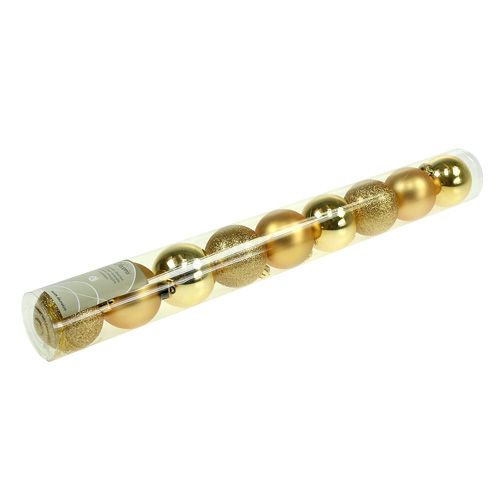 Floristik24 Kunststof bal goud kont. Ø5cm 9 st