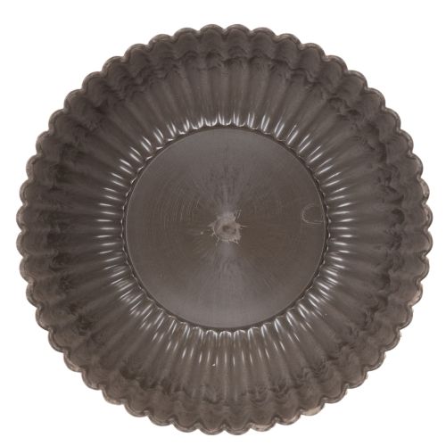 Ronde, gegroefde schaal, decoratieve vaas voor bloemstukken, 20 cm, 2 stuks | Floristik24.nl