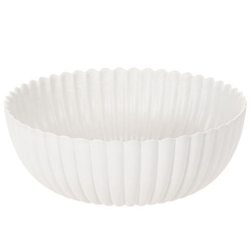 Decoratieve schaal, geribbeld, groot formaat 25 cm