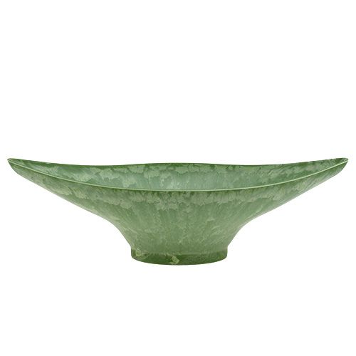 Floristik24 Plastic kom ovaal 34cm x 17,5cm H10cm groen, 1stuk