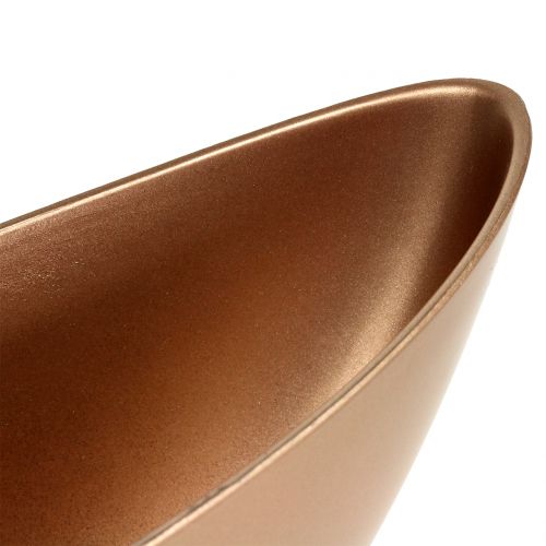 Floristik24 Decoratieve kom koper 39cm x 12cm H13cm 1 stuk