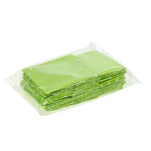 Floristik24 Plastic zak 10,5cm x 10,5cm x 10,5cm groen 12st