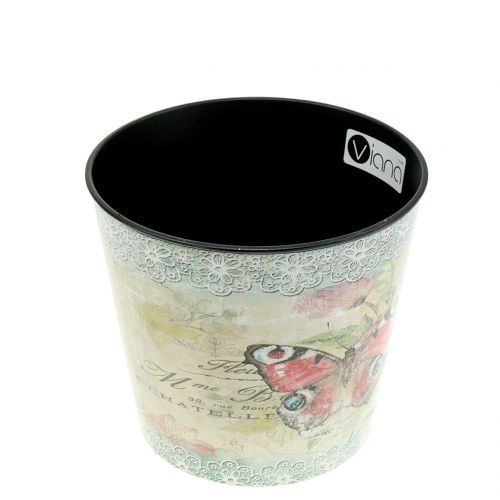 Floristik24 Sierpot vintage vlinder Ø10.5cm