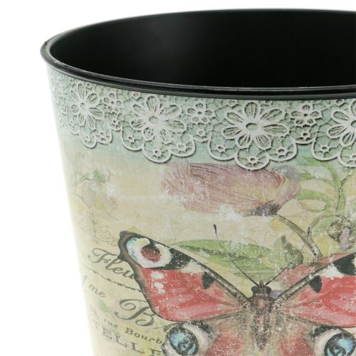 Floristik24 Bloempot vintage vlinder Ø13cm