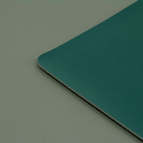 Floristik24 Omkeerbare placemat kunstleer groen, grijs 4st
