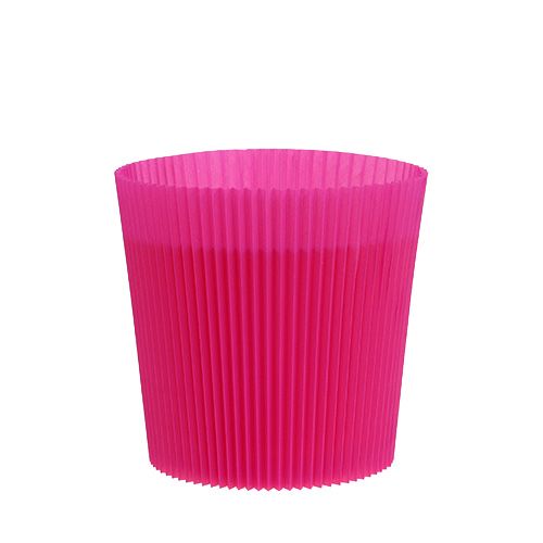 Floristik24 Geplooide manchetten Cerise 10.5cm 100st.