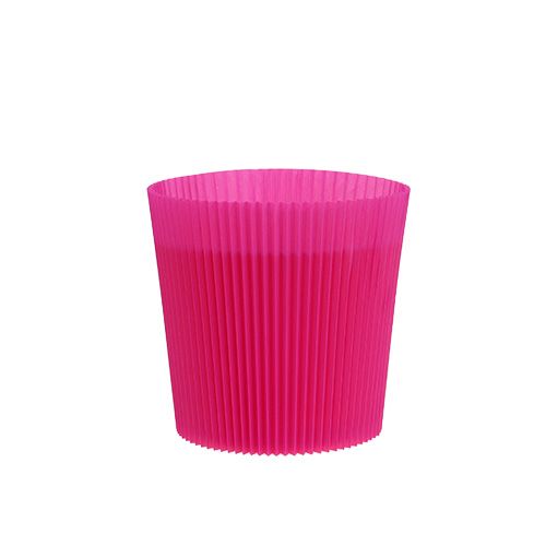 Floristik24 Geplooide manchetten Cerise 8,5cm 100 stuks