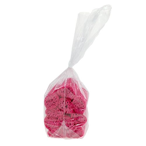 Floristik24 Geplooide manchetten Cerise 8,5cm 100 stuks