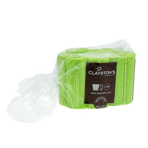 Artikel Geplooide manchetten lichtgroen 12,5cm 100 stuks