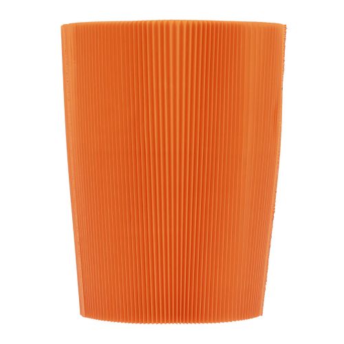 Geplooide manchetten voor bloempotten oranje 12,5cm 100 st