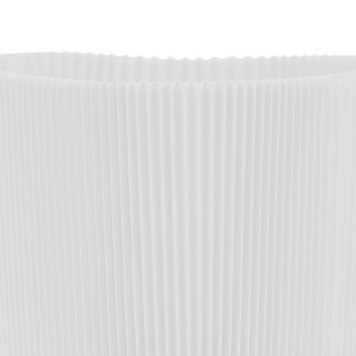 Artikel Geplooide manchetten voor bloempotten wit 14,5cm 100 stuks
