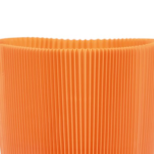 Artikel Geplooide manchetten voor bloempotten oranje 14,5cm 100 stuks