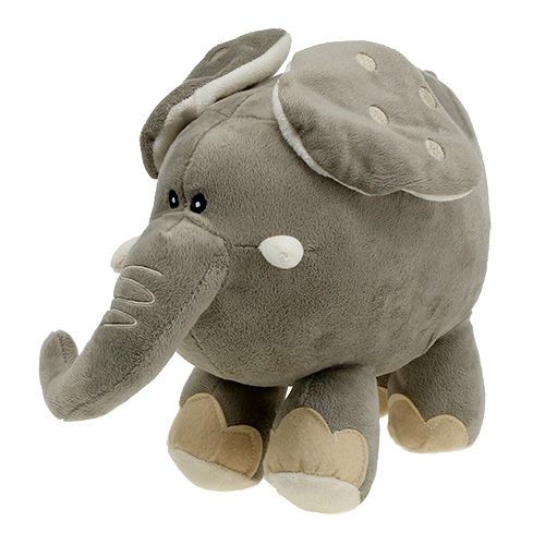 Floristik24 Knuffel olifant 35cm grijs