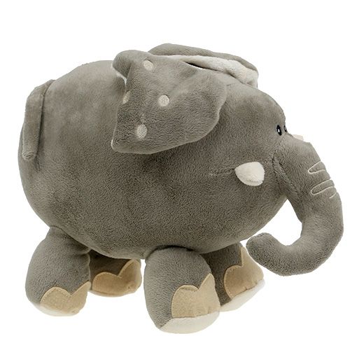 Floristik24 Knuffel olifant 35cm grijs