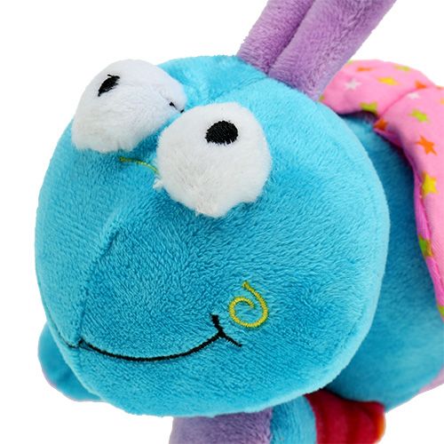 Floristik24 Pluche vlinder 22.5cm blauw