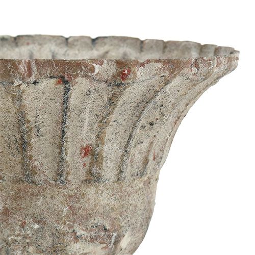 Artikel Kop grijs antiek look Ø12cm H13.5cm