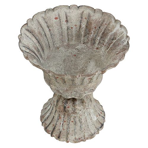 Artikel Kop grijs antiek look Ø12cm H13.5cm
