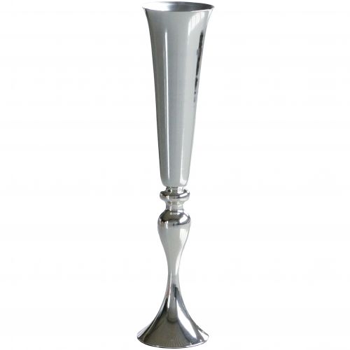 Floristik24 Kopvaas zilver Ø15cm H75cm