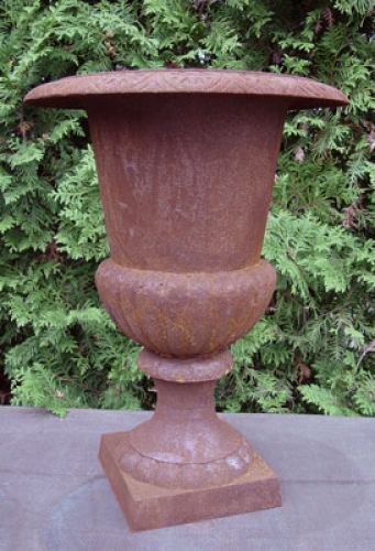 Floristik24 Gietijzeren trofee roestrood H55cm Ø40cm