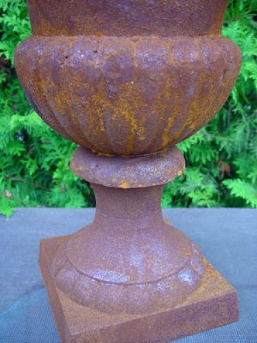 Floristik24 Gietijzeren trofee roestrood H55cm Ø40cm