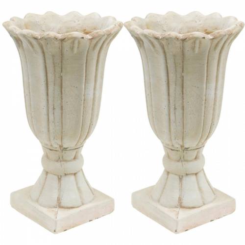 Floristik24 Decoratieve amfora, beker voor opplant, beker tulp plantkan Ø12cm H25.5cm 2st