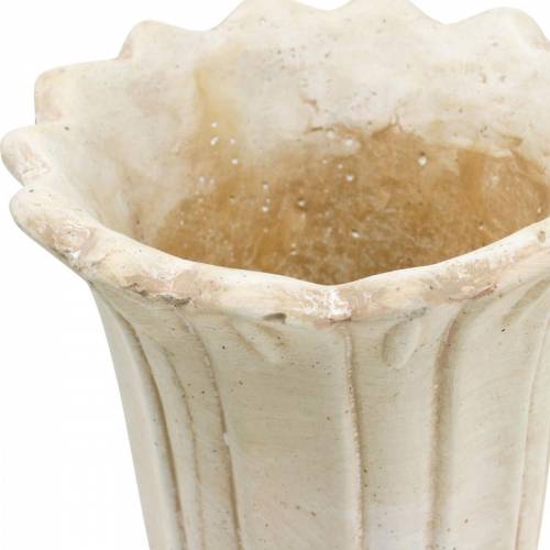 Floristik24 Plantenbak, beker tulp, sierbeker, amfoor voor opplant Ø14.5cm H25.5cm