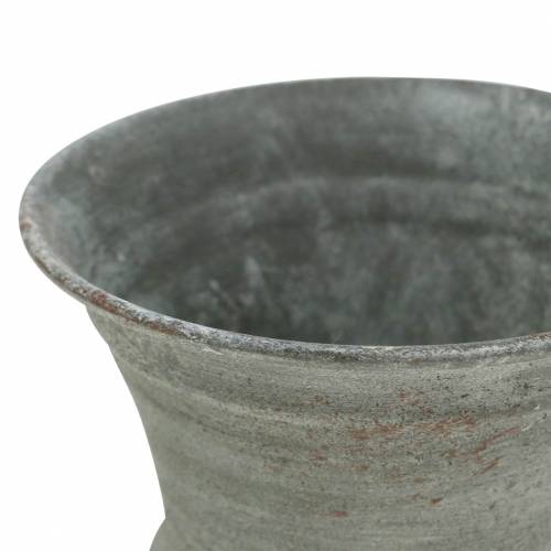 Floristik24 Plantenbeker Antiek Grijs Ø7.5cm H9cm
