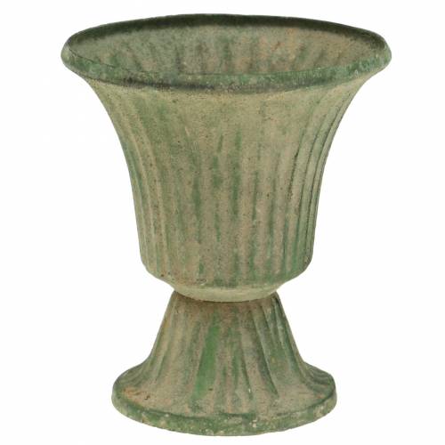 Floristik24 Beker Kelk Antiek Groen Ø9cm H10cm