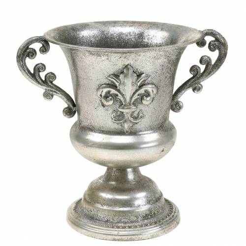 Floristik24 Kopkom zilver antiek Ø20cm H24cm