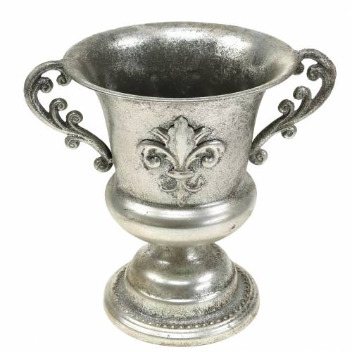 Floristik24 Kopkom zilver antiek Ø20cm H24cm