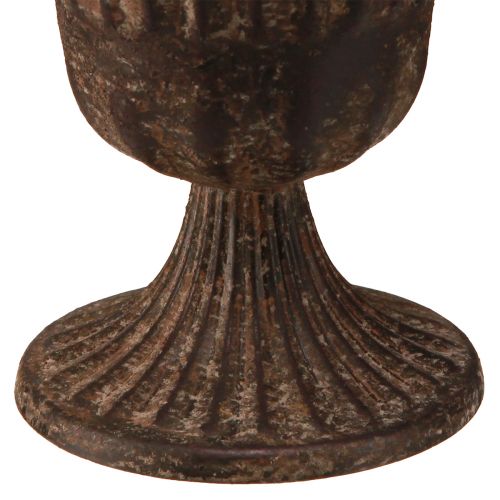 Artikel Kopvaas sierkop metaal bruin antiek Ø14cm H12cm