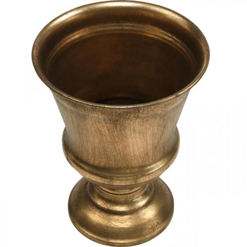 Artikel Goblet vaas goud look goblet antiek decoratie metaal Ø14cm H18.5cm