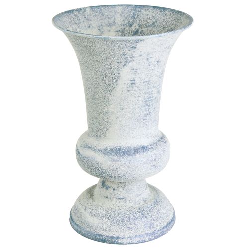 Artikel Kelkglas Vaas Kelk Design Antiek Wit Blauw Ø16.5cm H24cm