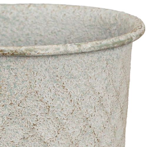Artikel Kopvaas van metalen beker vintage in grijs Ø10cm H24cm
