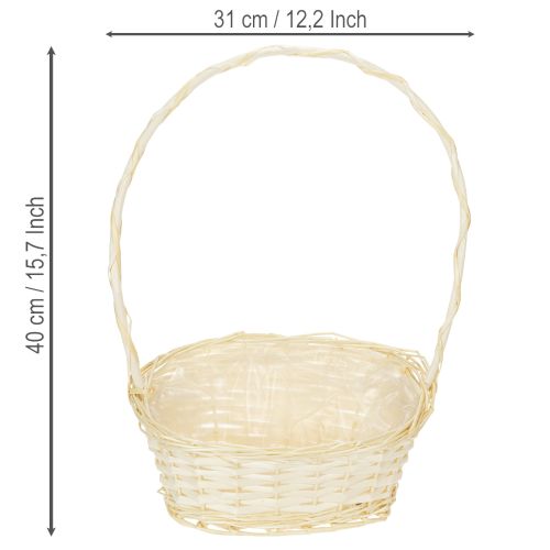 Houten Presentatiemand met Hengsel 27x18x43 cm Natuurlijk Licht | Floristik24.nl